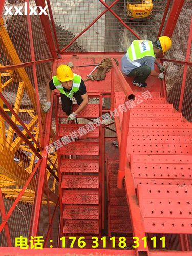 安全爬梯 重型梯笼 路桥施工基坑施工上下专用爬梯